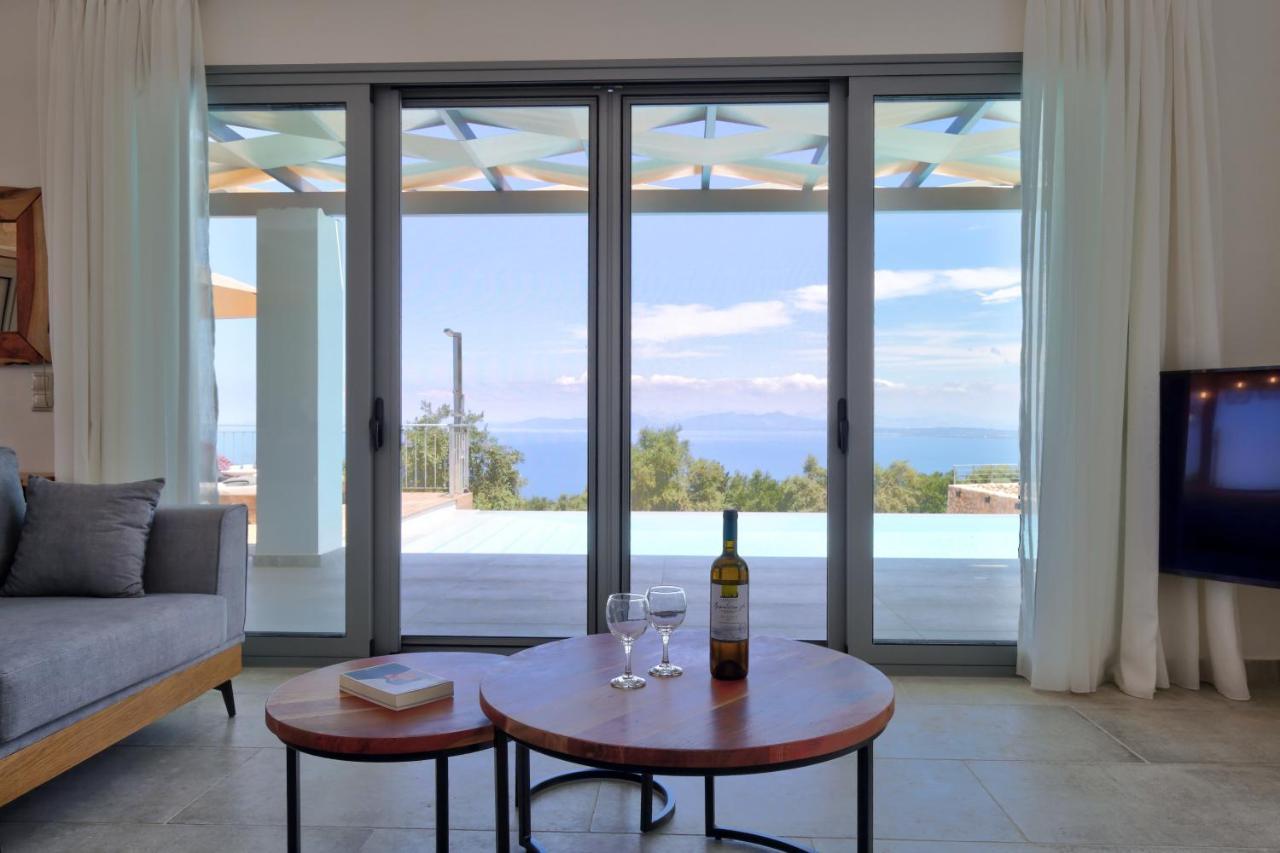 Tsakmakis Villas Luxury- Panoramic Sea View - Lefkada Tsoukalades Exterior photo