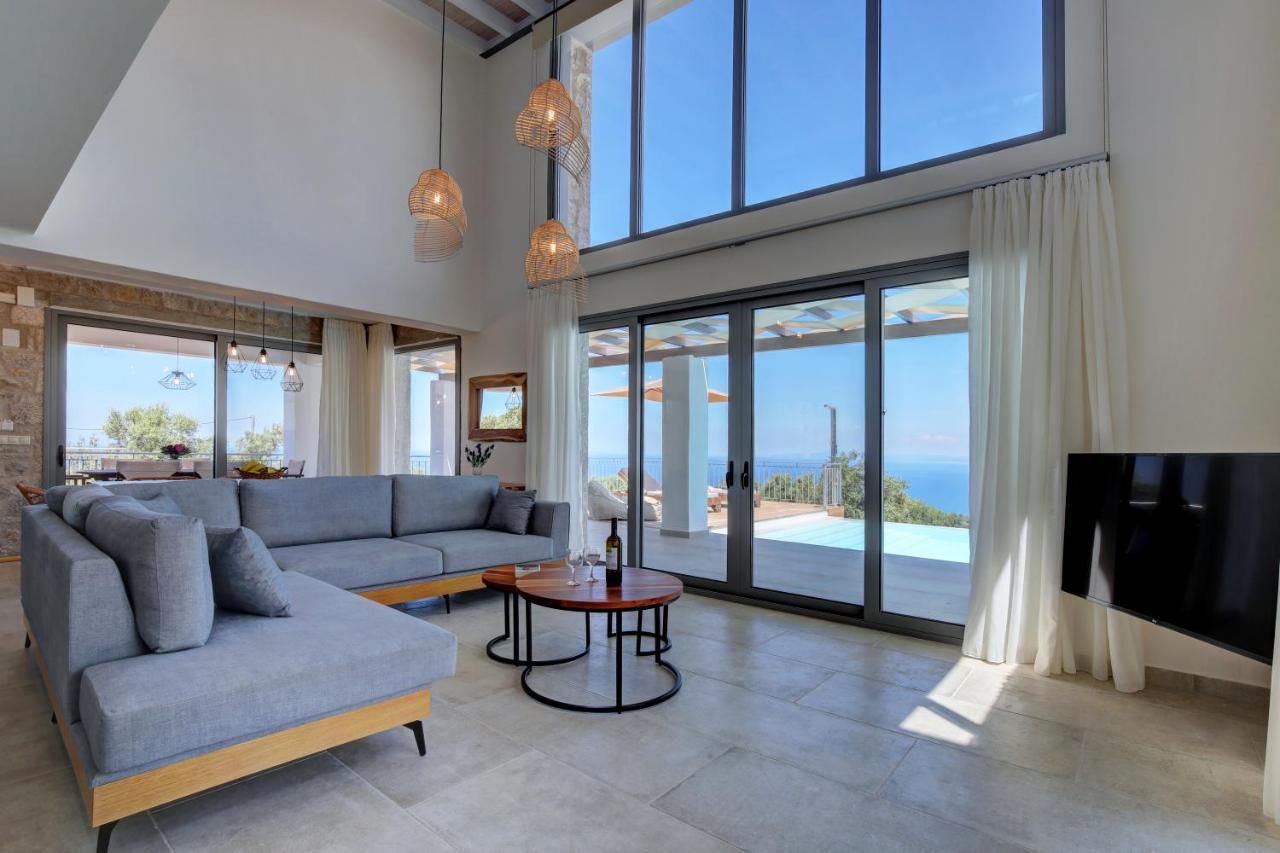 Tsakmakis Villas Luxury- Panoramic Sea View - Lefkada Tsoukalades Exterior photo