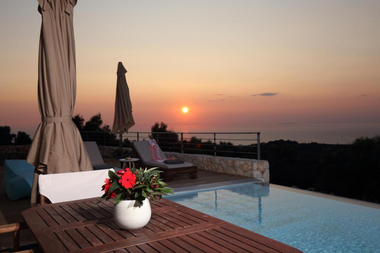 Tsakmakis Villas Luxury- Panoramic Sea View - Lefkada Tsoukalades Exterior photo