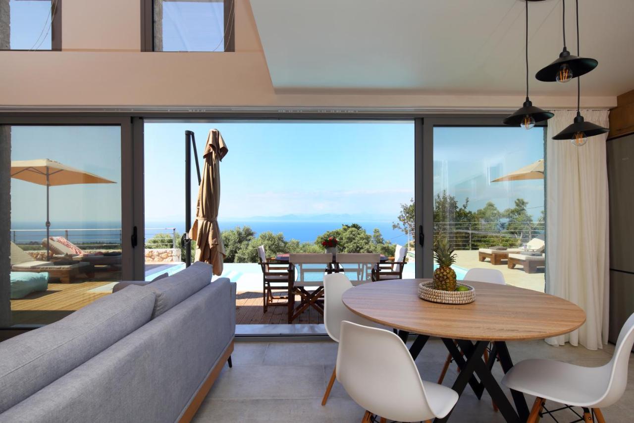 Tsakmakis Villas Luxury- Panoramic Sea View - Lefkada Tsoukalades Exterior photo