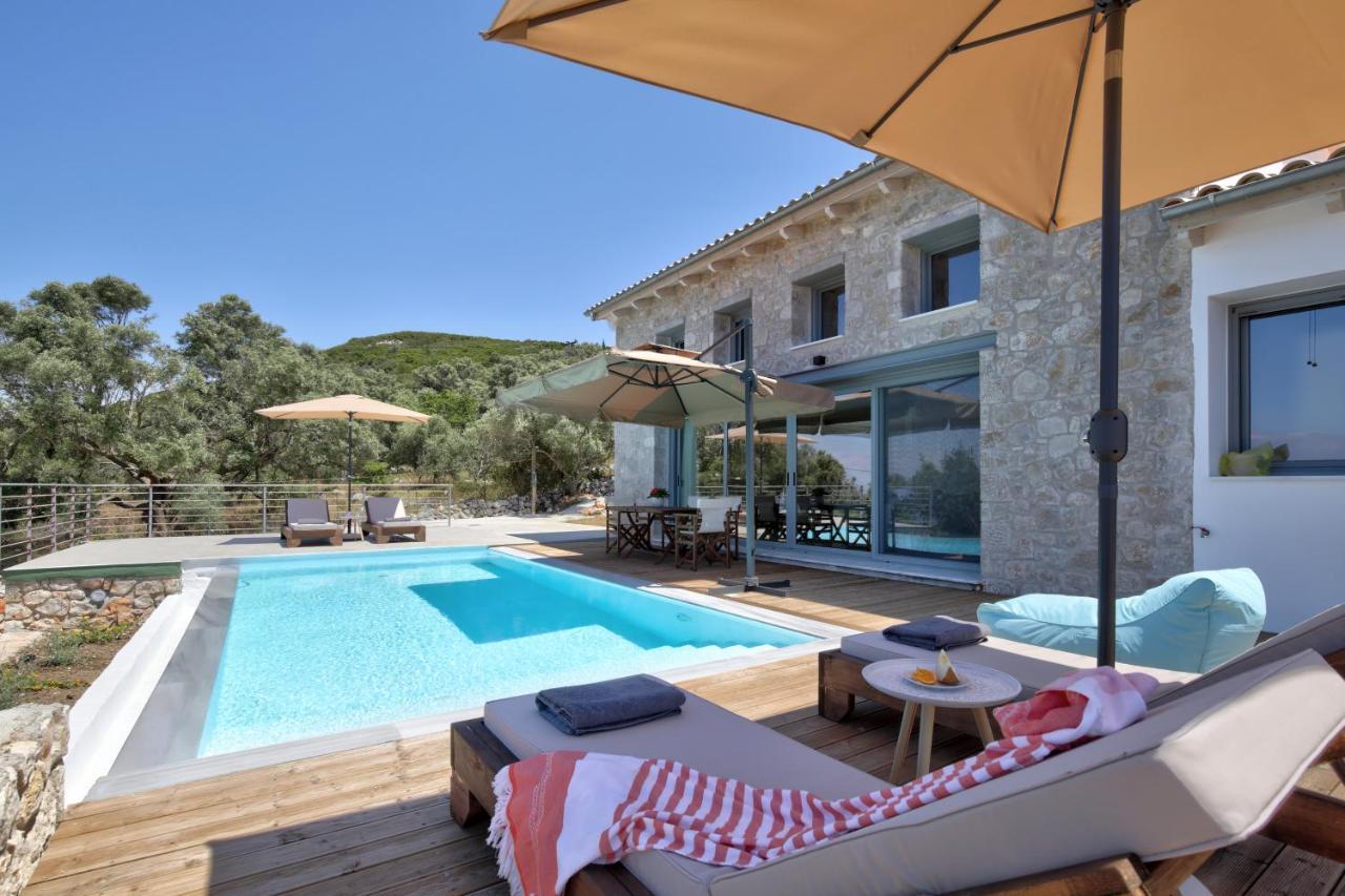 Tsakmakis Villas Luxury- Panoramic Sea View - Lefkada Tsoukalades Exterior photo