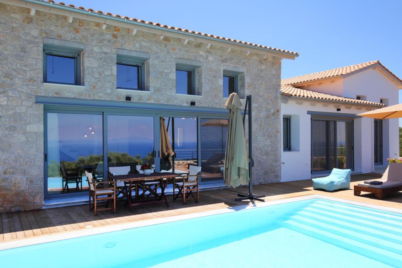 Tsakmakis Villas Luxury- Panoramic Sea View - Lefkada Tsoukalades Exterior photo
