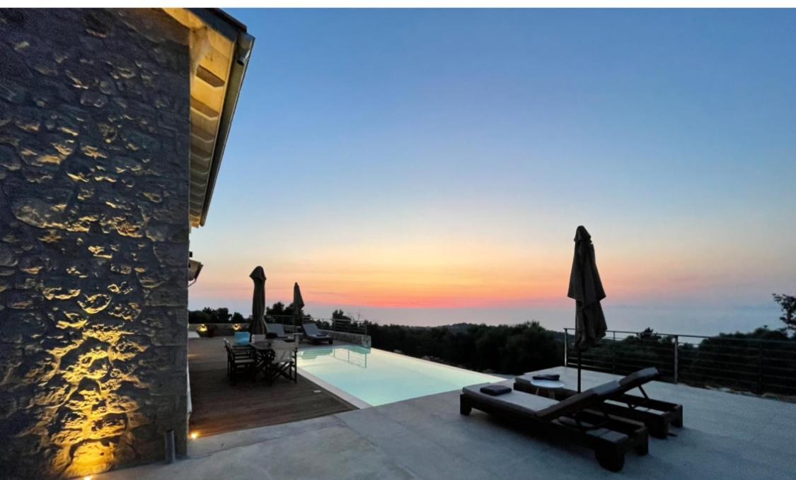 Tsakmakis Villas Luxury- Panoramic Sea View - Lefkada Tsoukalades Exterior photo