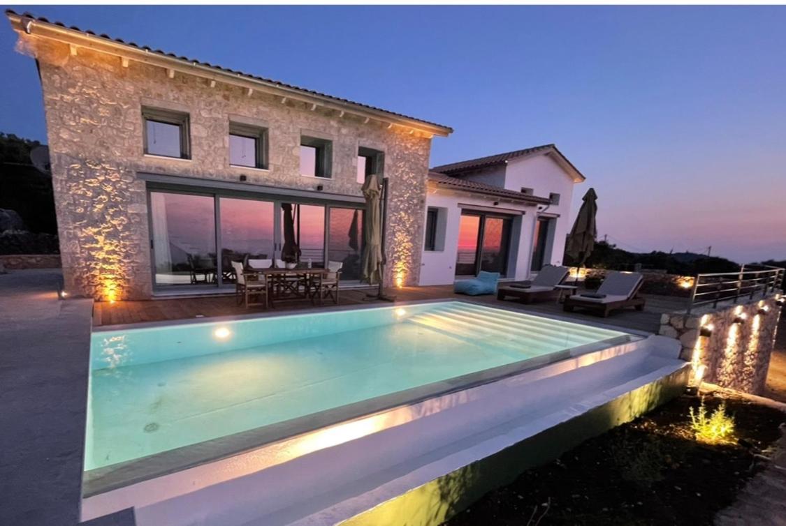 Tsakmakis Villas Luxury- Panoramic Sea View - Lefkada Tsoukalades Exterior photo